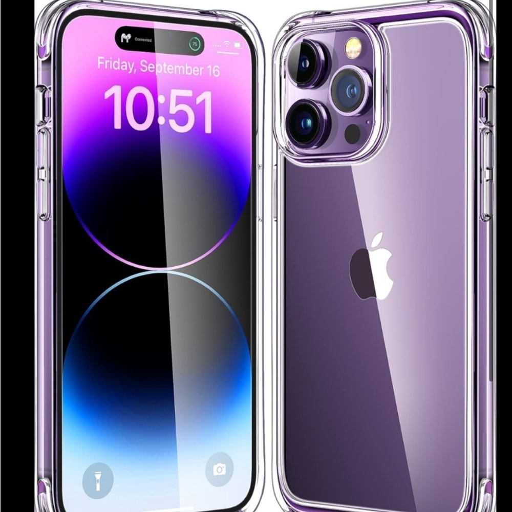New Mkeke transparent military grade shock proof iPhone 15 pro max phone case - Picture 2 of 2